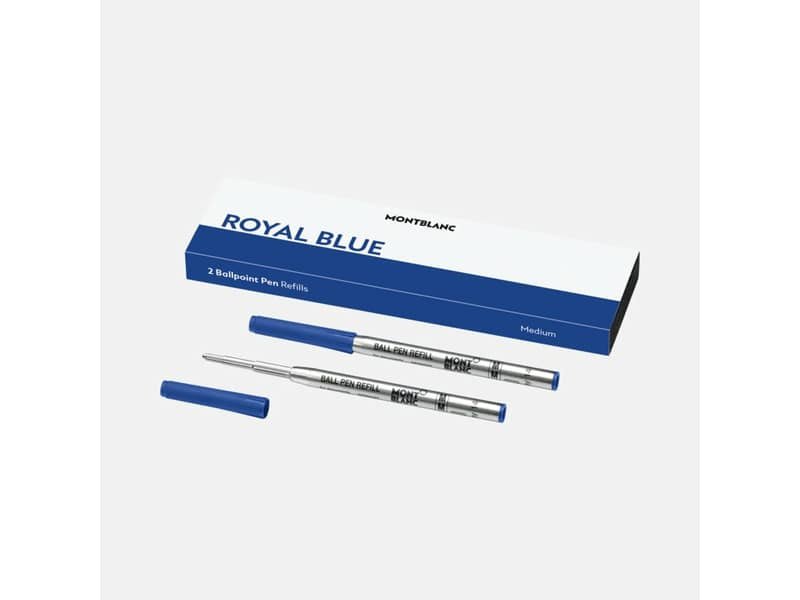 Refill per penne a sfera Montblanc punta media – blu conf. 2 pz – MB128214