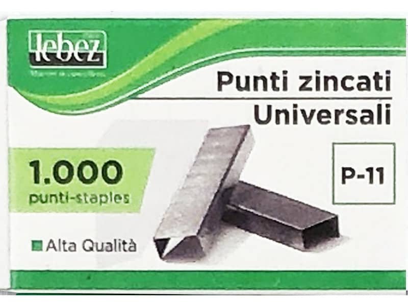 Punti zincati Lebez misura 7×4 mm  P-11