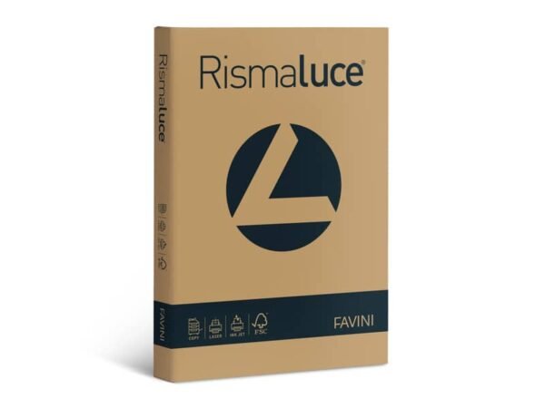 Carta colorata Favini Rismaluce colori forti 90 g/mý A4 - risma da 300 ff deserto - A667304