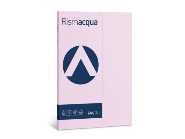 Carta colorata Favini Rismacqua colori tenui 90 g/mý A4 - risma da 100 fogli lilla - A669304