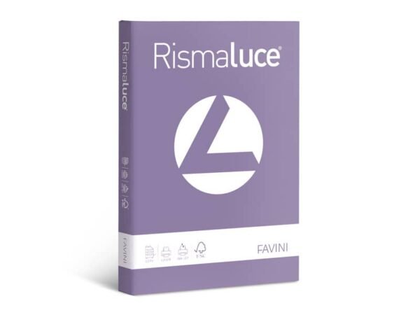 Carta colorata Favini Rismaluce colori forti 90 g/mý A4 - risma da 300 ff violetto - A66J304