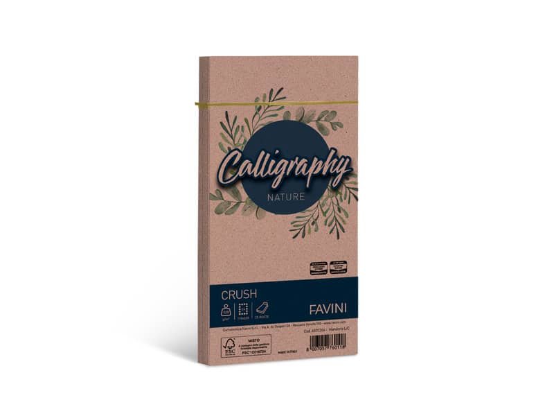 Buste Favini Calligraphy Nature per carta da lettere 120 g/mý conf. 25 11x 22 cm – mandorla – A57C204