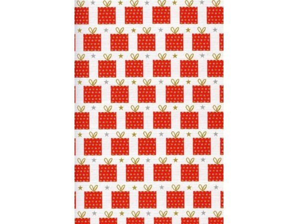 Carta regalo Natale Rex- Sadoch ECOCARTA 70x100 cm 10 ff fantasia pacchi di Natale - 525B