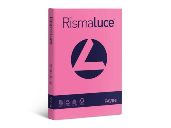 Carta colorata Favini Rismaluce colori forti 90 g/mý A4 - risma da 300 ff ciclamino - A66F304