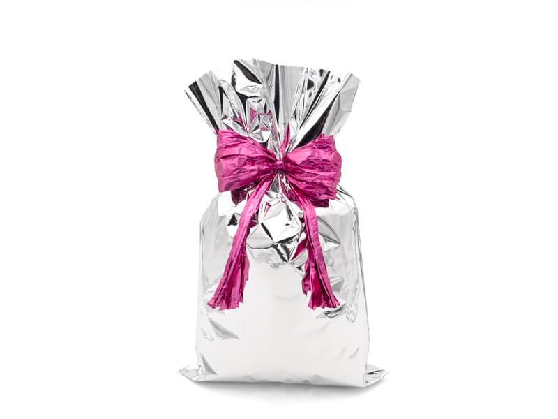 Buste regalo metallizzate Italpak – formato 20×35 cm – conf. 50 pz argento X007000203500