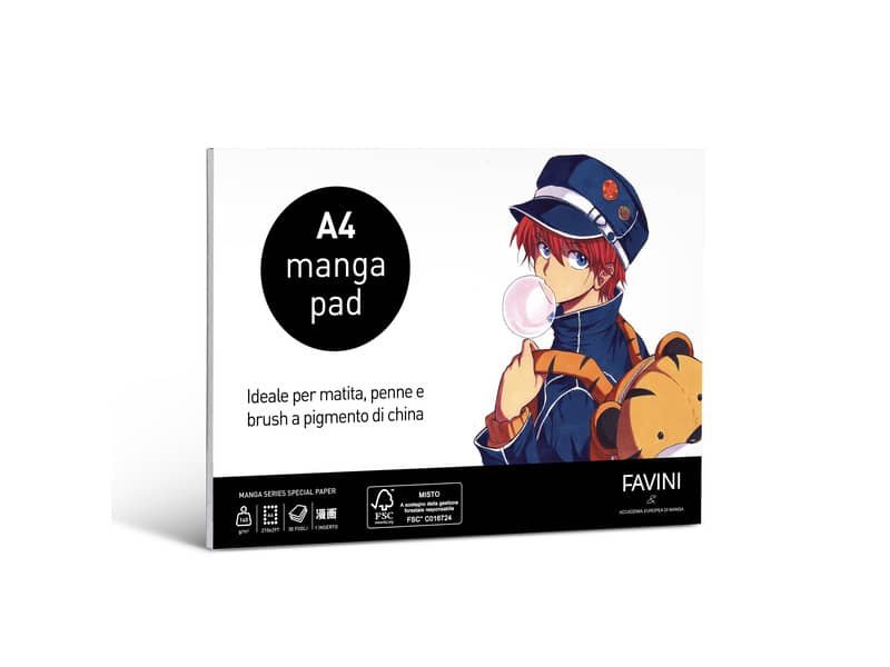 Blocco collato Manga Pad Favini 140 g – 30 fogli formato A5 A4200C4