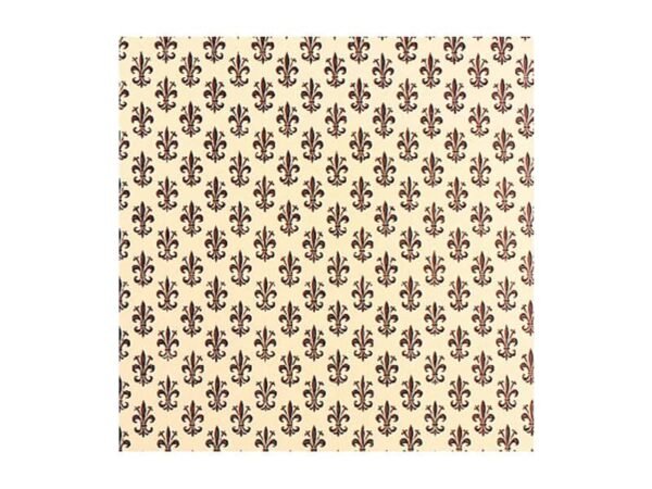 Rotolo carta lavabile per cassetti Sadoch - formato 500 cm x 5 mt fantasia giglio marrone - X33X5-770CF50 -13