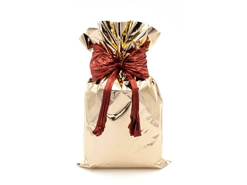 Buste regalo metallizzate Italpak – formato 15×25 cm – conf. 50 pz oro X007019152500