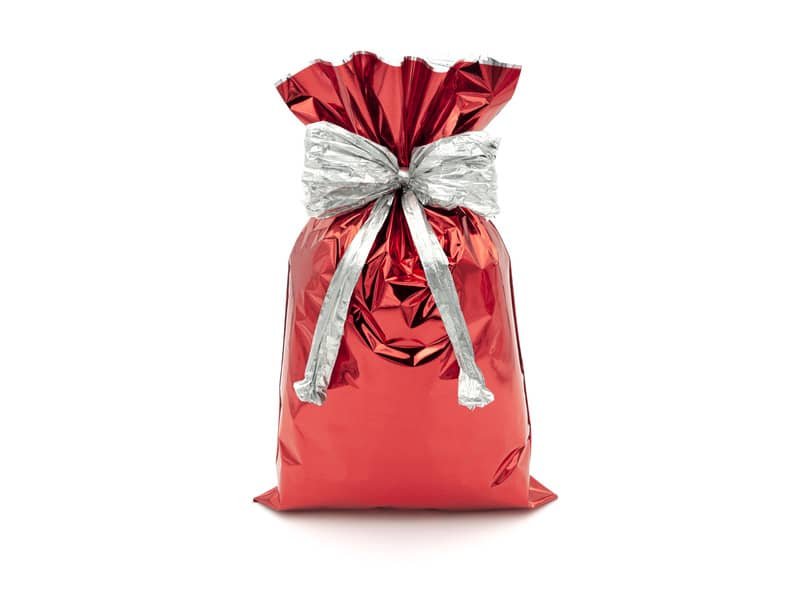Buste regalo metallizzate Italpak – formato 15×25 cm – conf. 50 pz rosso X007002152500