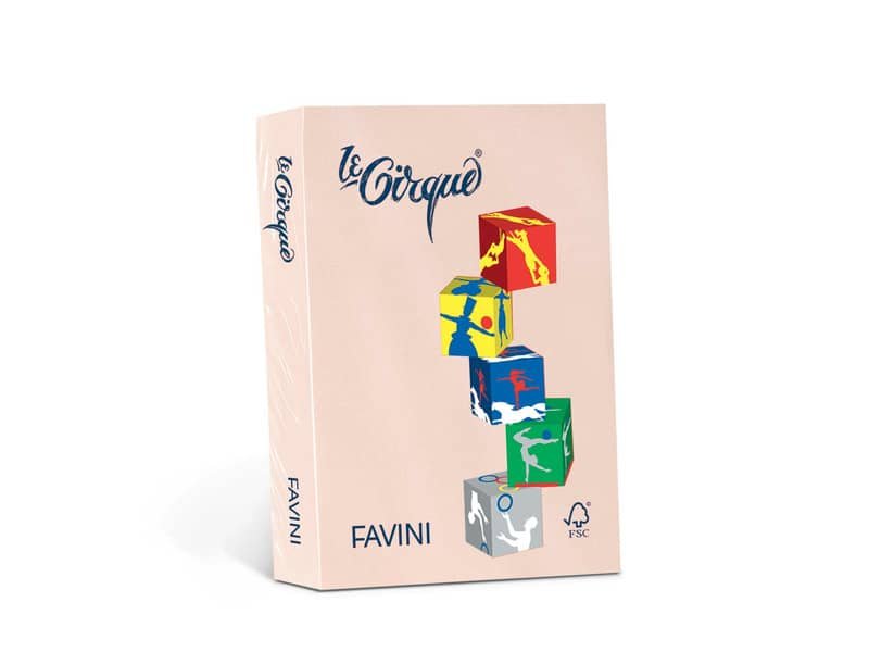 Risma A3 Favini Le Cirque – 80 g – 500 fogli colore salmone A715353