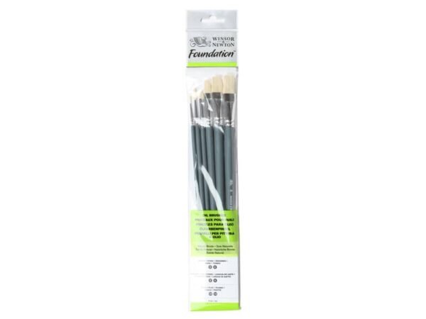 Set 6 pennelli Winsor&Newton tondi nø 3/6 - filbert nø3/6 - piatti nø10/14 5295026