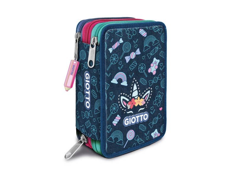 Astuccio Giotto collezione Candy 3 Zip in 3 fantasie assortite – F954000