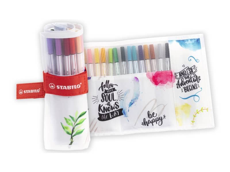 Rotolo Stabilo Pen 68 brush – conf. 18 pz – colori assortiti IT568/18-41