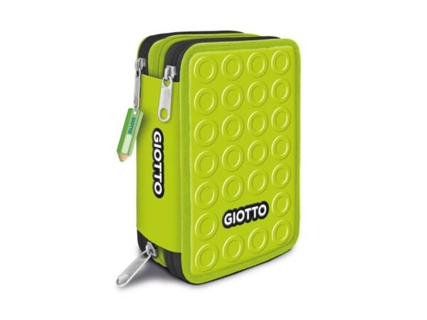 Astuccio Giotto collezione Stilnovo 3 Zip in 3 colori assortiti - F953800