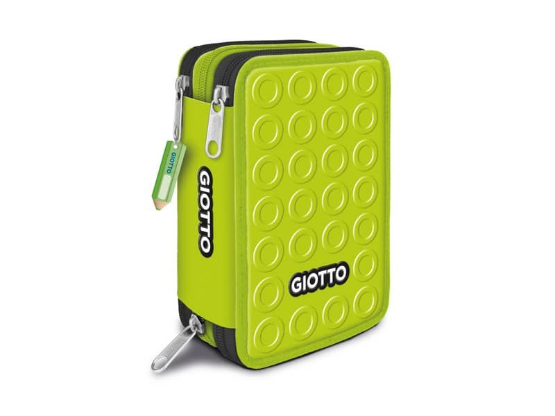 Astuccio Giotto collezione Stilnovo 3 Zip in 3 colori assortiti – F953800