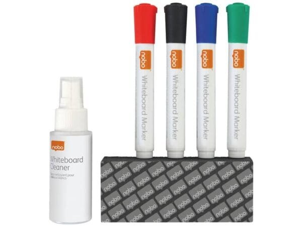 Kit pulizia lavagne Nobo bianche cancellabili 1903798