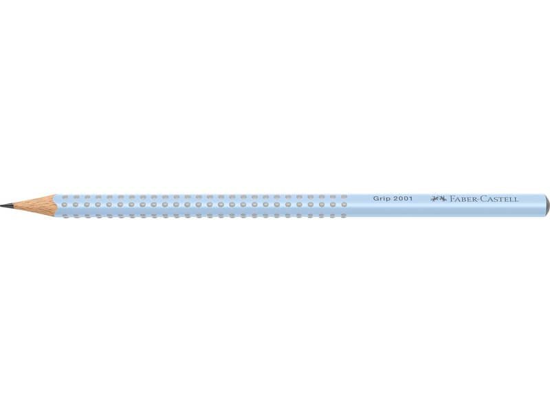 Matita in grafite Faber-Castell Grip 2001 – conf. 12 pz – colore fusto blu cielo – 517074