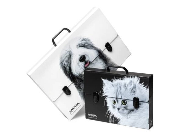 Valigetta Polionda Ri.Plast Black & White Collection formato 28x38x5 cm 6428385200BW