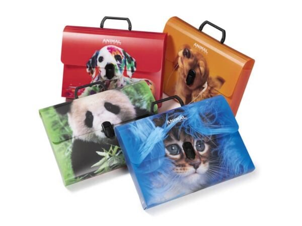 Valigetta Ri.Plast in plastica Animal Friends Collection formato 28x38x5 cm 64EP16