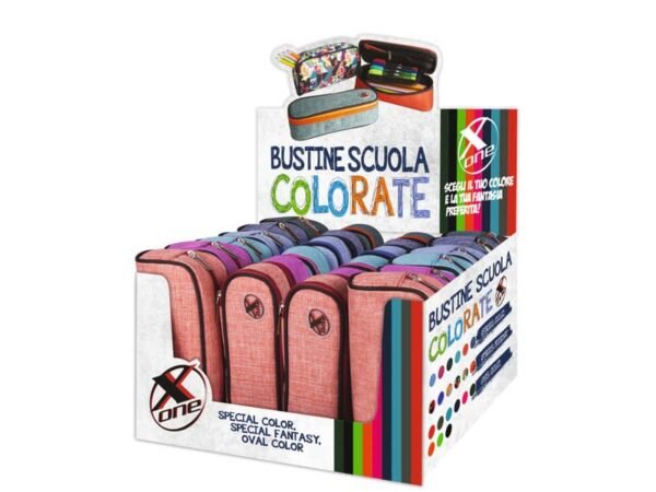 Display bustina Nikoffice x-one - 24 pezzi - colori assortiti pastel 32NIK211