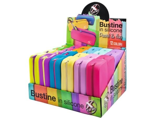 Display bustina Nikoffice x-one - 24 pezzi - colori assortiti silicone 32NIK173