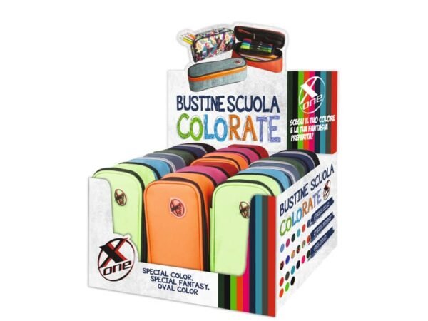 Display bustina Nikoffice x-one  - 18 pezzi - colori assortiti classici 32NIK213
