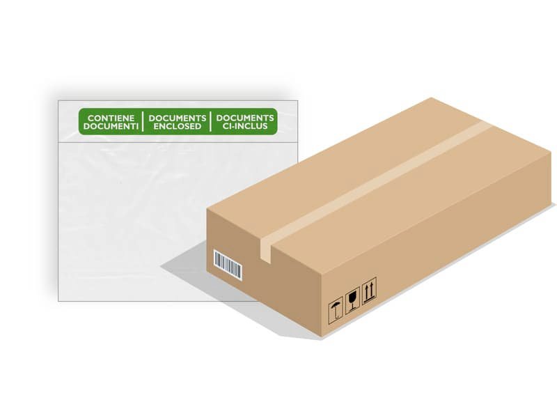 Buste adesive trasparenti per spedizioni Favorit Speedy Doc in PE conf. da 1000 buste 24×17,5 cm – 400089730