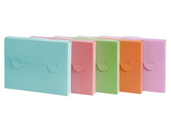 Valigetta in PPL Favorit 38 x 29 cm in conf. da 5 pezzi in colori assortiti pastel - 400119529