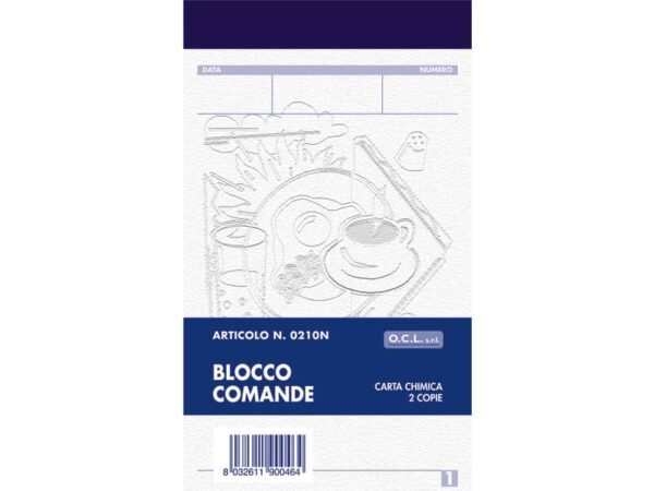 Blocco comande O.C.L. 9x15 cm 25x2 copie  0210N