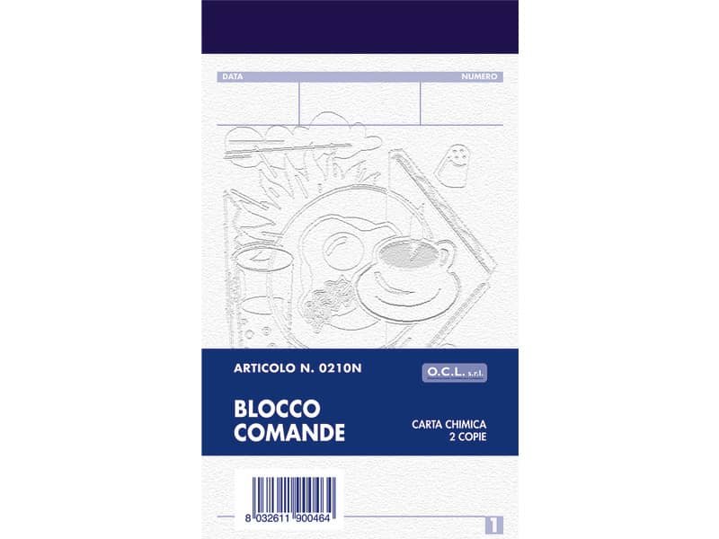 Blocco comande O.C.L. 9×15 cm 25×2 copie  0210N