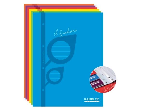 Maxi quaderno fogli mobili rinforzati Rambloc Il Quaderno A4 - 80 g - 1R 90524503