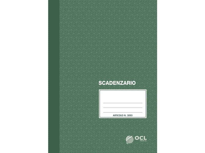 Registro scadenzario O.C.L. 21×29,7 cm 24 fogli 3003