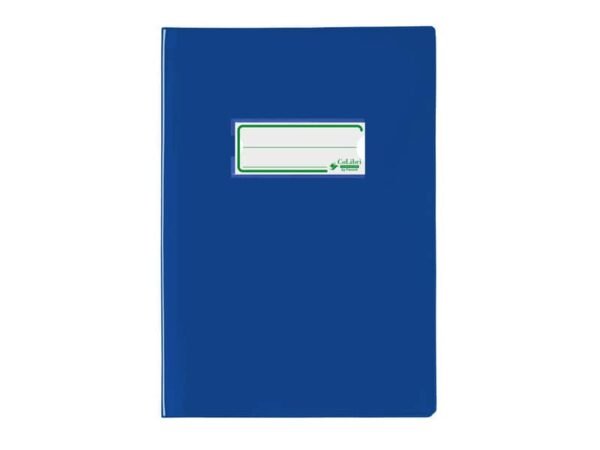 Copriquaderno A5 Favorit con portanome e salva angoli - laccato - PE180 - conf. da 24 - blu - 400184672