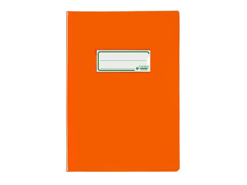 Copriquaderno A5 Favorit con portanome e salva angoli – laccato – PE180 – conf. da 24 – arancio – 400184676