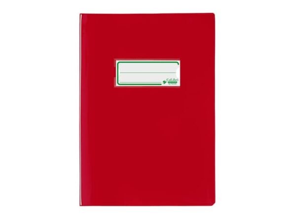 Copriquaderno A5 Favorit con portanome e salva angoli - laccato - PE180 - conf. da 24 - rosso - 400184674