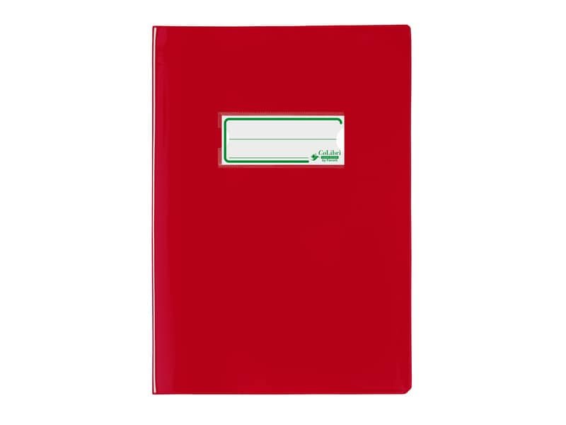 Copriquaderno A5 Favorit con portanome e salva angoli – laccato – PE180 – conf. da 24 – rosso – 400184674