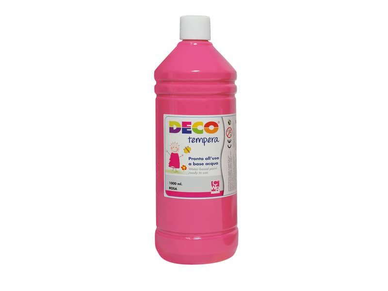 Tempera CWR Deco in flacone da 1000 ml rosa 08808/07
