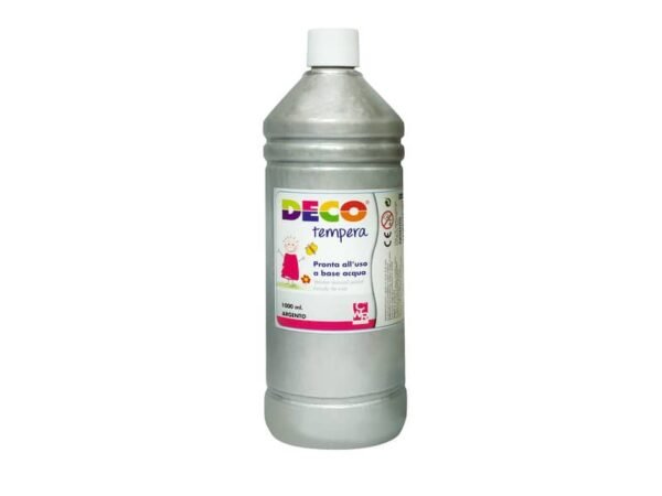 Tempera CWR Deco in flacone da 1000 ml argento 08808/41