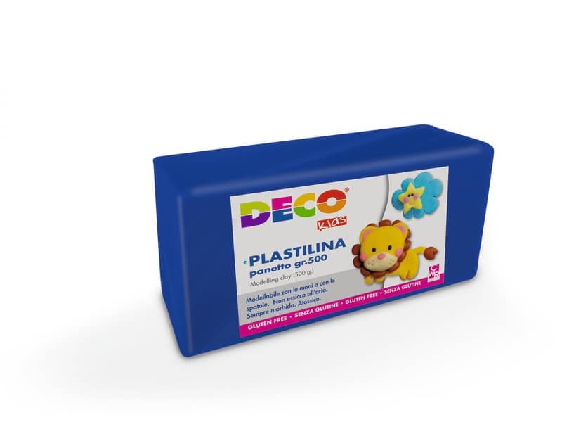 Plastilina Deco in panetto da 500 g blu  07028