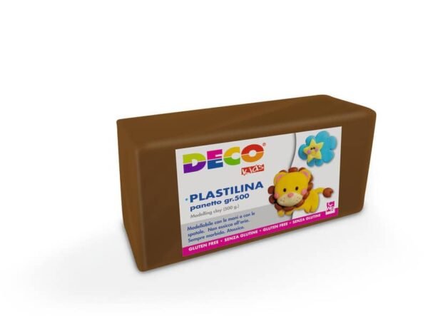 Plastilina Deco in panetto da 500 g marrone 07030