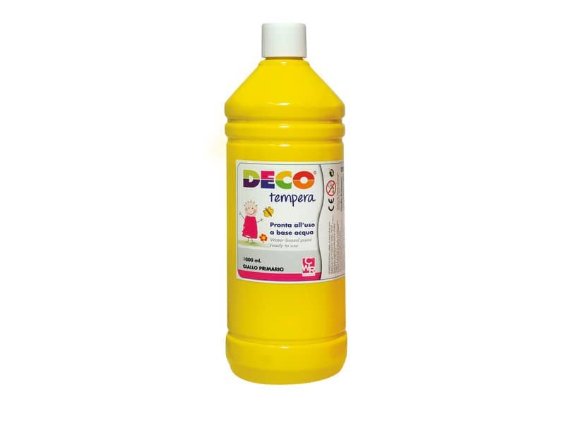 Tempera CWR Deco in flacone da 1000 ml giallo primario 08808/26
