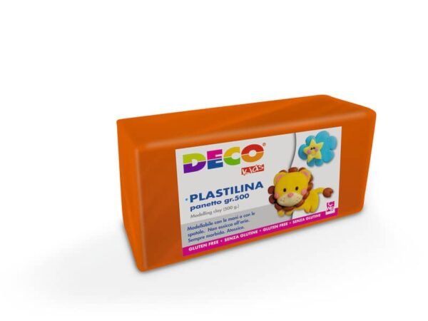 Plastilina Deco in panetto da 500 g arancio 07022