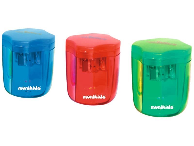 Temperamatite a 3 fori con serbatoio e tappo Nikoffice colori assortiti – 12NIK037