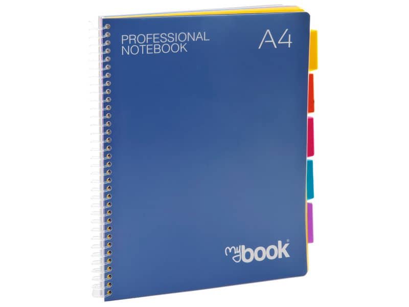 Quaderno Maxi spiralato con fori e divisori Nikoffice A4 – 125 ff – 5 mm – 30NIK041
