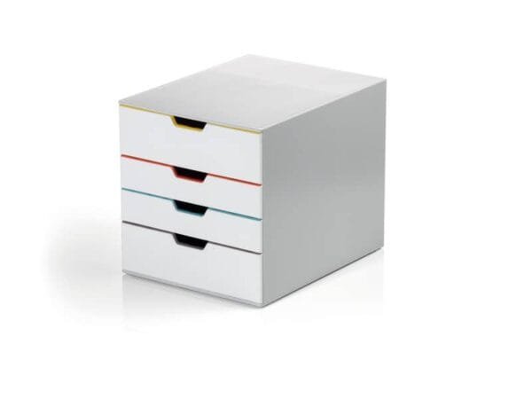Cassettiera Durable Varicolor© con serratura grigia 280x292x356 mm MIX 4 SAFE - 7626-27