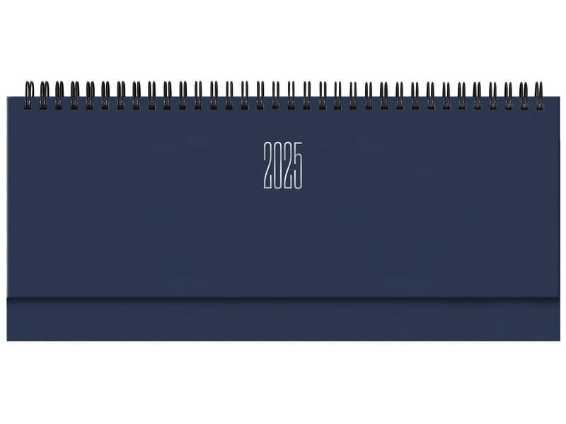 Planning settimanale 2025 Castelli con spirale formato 28,8 x 11,7 cm copertina blu gommata – ÿ25-23000401C