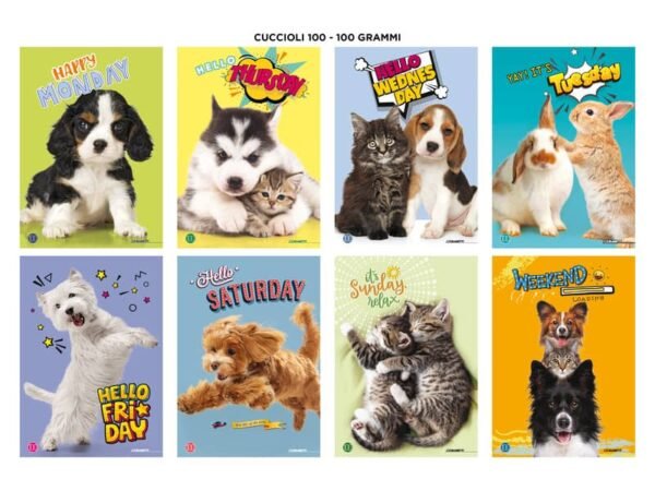 Maxi quaderni Blasetti Cuccioli formato A4  carta 100 g conf. 10 pezzi rigatura 4F - 8619