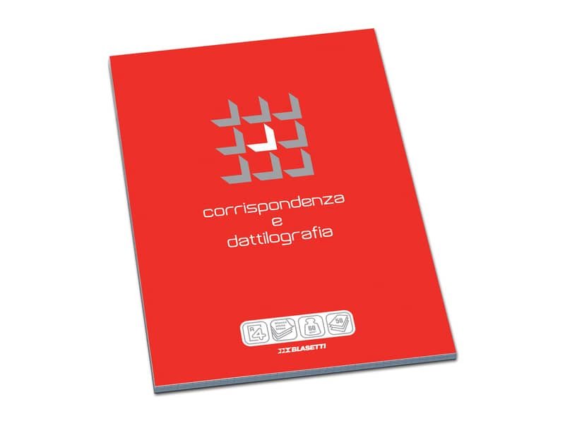 Blocco collato Blasetti Corrispondenza & Dattilografia A4 – 50 ff- 60 g/m2 – 1R 1101