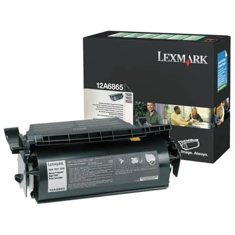 Toner Originale Nero per Lexmark 12A6865 – 30.000 Pagine al 5%