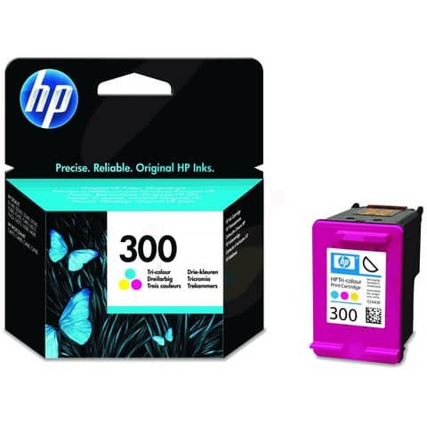 Cartuccia Originale Ciano, Magenta, Giallo per HP 300 – 165 Pagine al 5%